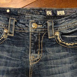 Miss Me Mid Rise Easy Boot Jeans SIZE 27